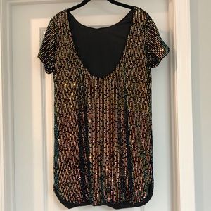 Sequin "T-shirt" Dress